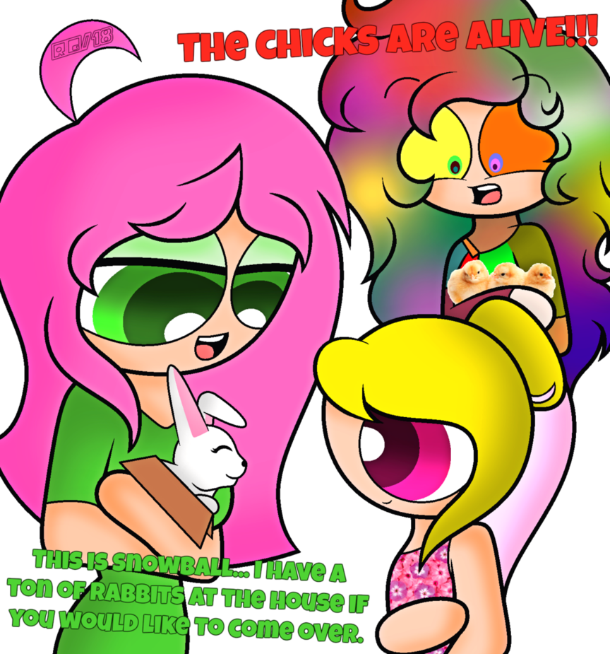 Happy April Fools Day/happy Easter - Cartoon (864x925)