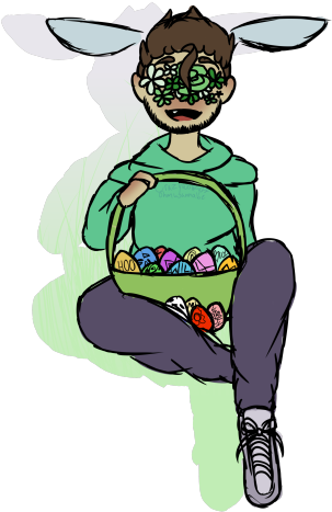 Happy Easter Ya Nerds I Hope Yall Are Having A Good - Cartoon (355x479)