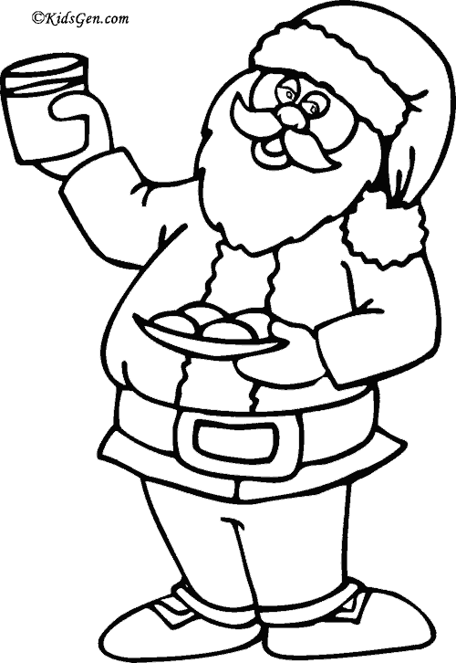 Christmas Pictures To Color - Drawing On Christmas Celebration (500x726)