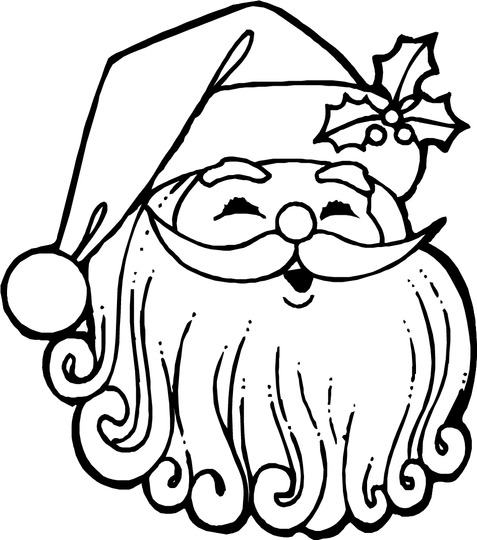 Christmas Coloring Page - Cum Se Deseneaza Mos Craciun (950x1266)