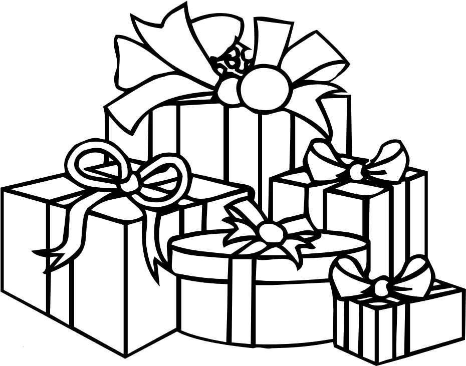 Contemporary Design Present Coloring Page Present Coloring - Hello Kitty Coloring Pages (1056x761)