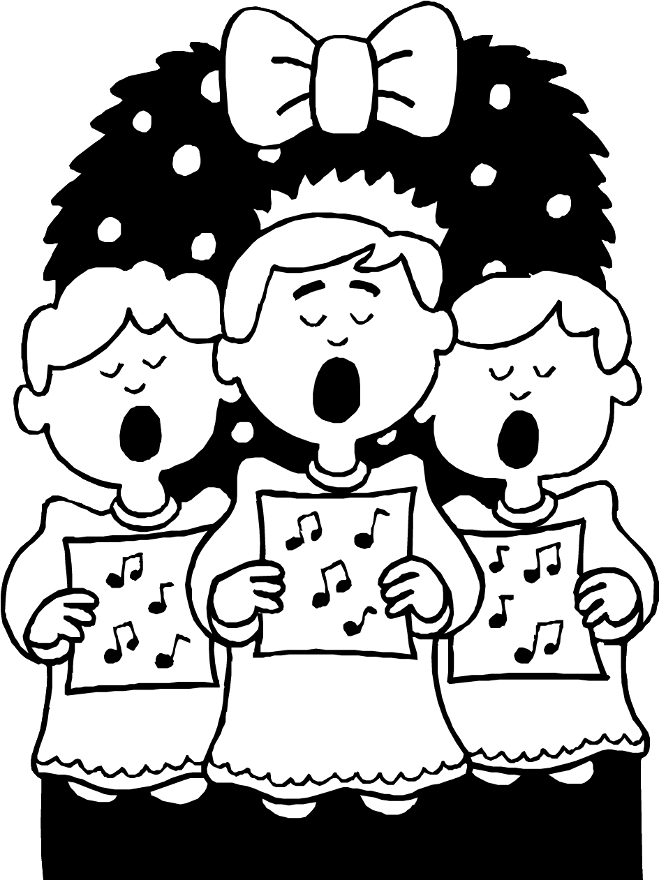 Choir Coloring Page - Choir Coloring Page (950x1266)
