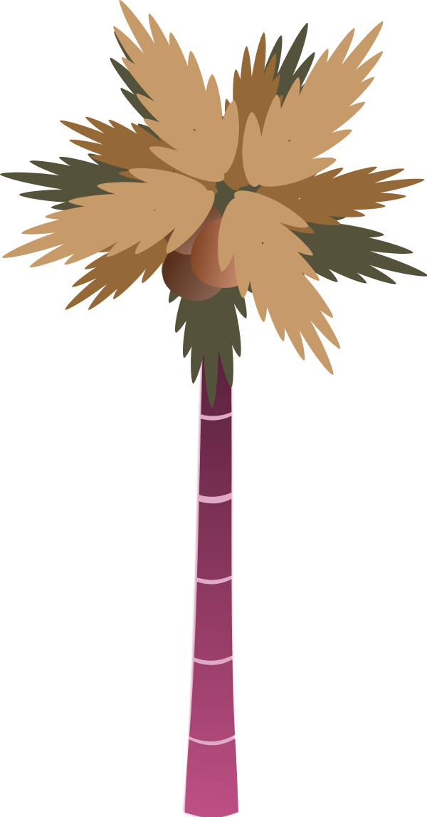Vector Clip Art - Palm Tree Clip Art (600x1146)