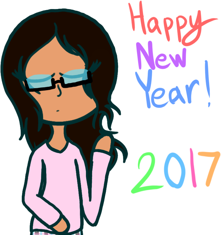 Happy New Year By Mik-i - Cartoon (932x857)