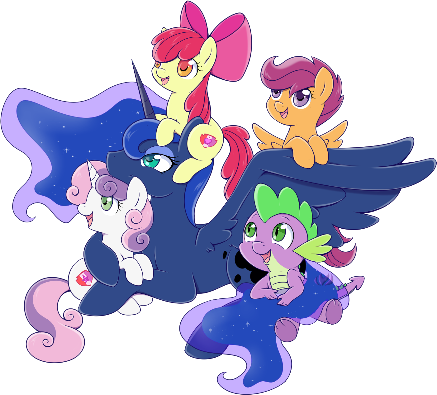 Happy New Year Backgroundless By Raininess Happy New - Scootaloo (1500x1332)