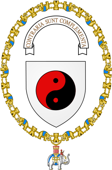 [untitled Photograph Of Hughes Medal] - Niels Bohr Coat Of Arms (400x600)