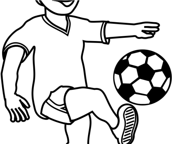 Football Player Clipart - Soccer Ball Clip Art (640x480)