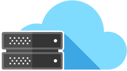 Server Clipart Cloud Service - Cloud Server Logo Png (500x300)