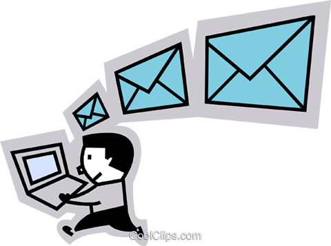 E-mail Royalty Free Vector Clip Art Illustration - Email (480x357)