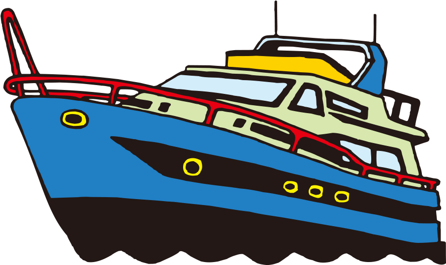 Yacht Euclidean Vector Cartoon - 遊艇 卡通 (1000x1000)