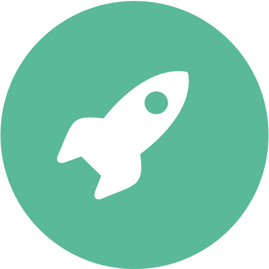 Index - Rocket Icon Green (533x533)