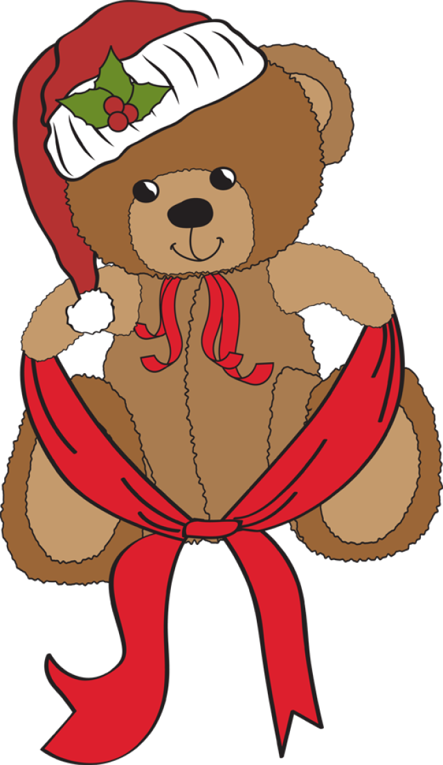 Gummy Bear Clipart Teddy Graham - Christmas Day (640x1105)