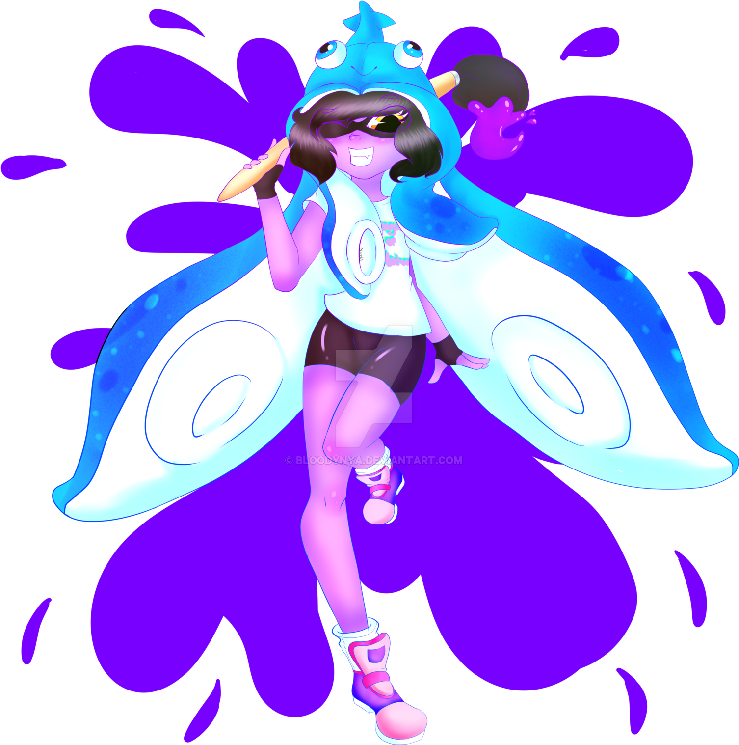 Pool Party Lulu Inkling By Bloodynya Pool Party Lulu - Fairy (1600x1600)