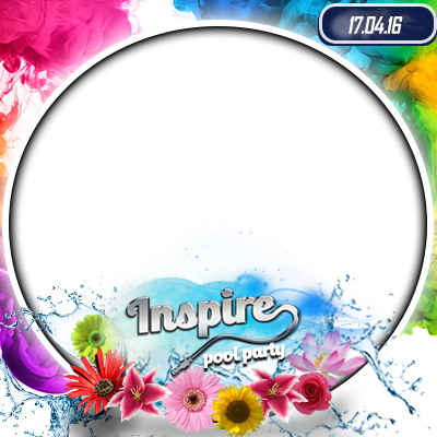 Inspire Pool Party - Frame Pool Party Png (400x400)