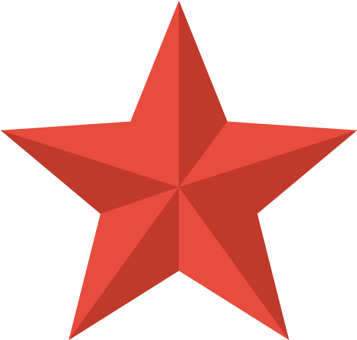 Red Christmas Star Clipart - Star Icon (512x512)