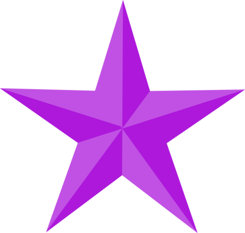 Christmas Decorations - Single Star Clip Art (500x476)