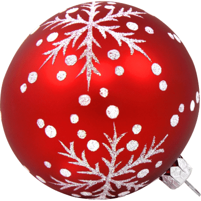 Large Christmas Red Ball - Christmas Day (400x400)