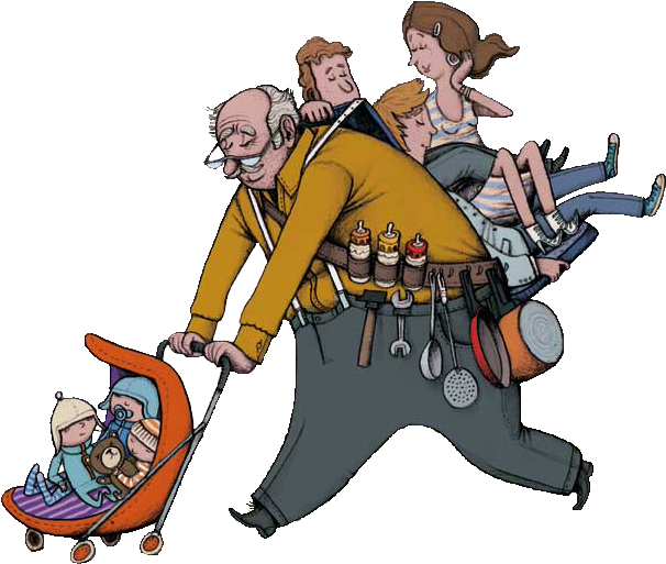 Publicat De Eu Ciresica La - Memes Abuelos Criando Nietos (642x552)