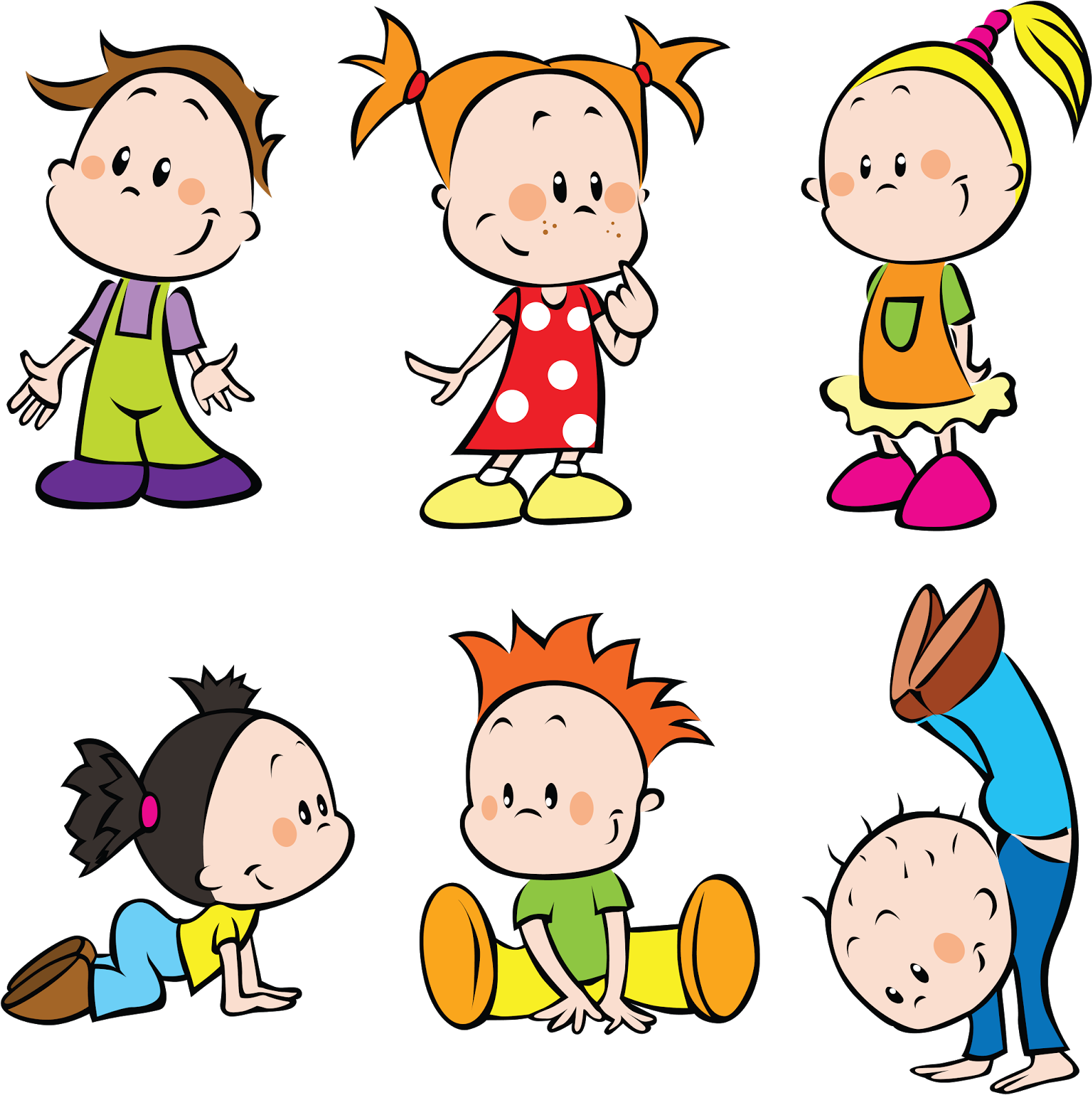 Child Cartoon Play Clip Art - Cute Kids Cartoon (1590x1600)