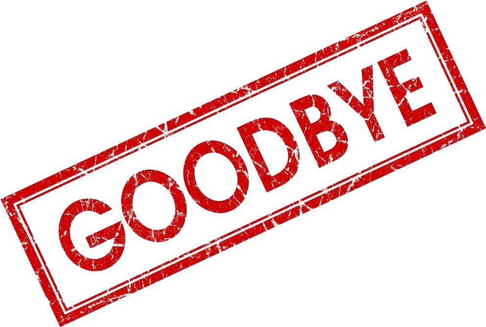 Download Clip Art - Good Bye Png (1023x682)