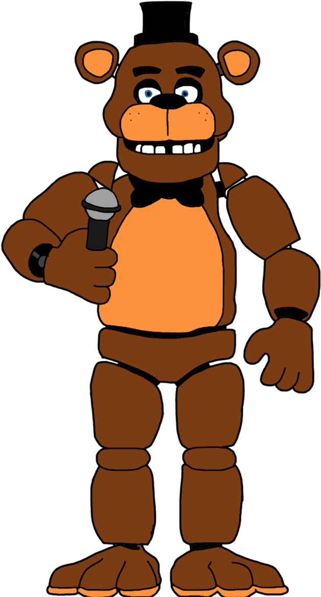 Freddy Fazbear - Freddy Fazbear Cartoon Drawing (681x1171)