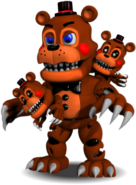 Nightmare Toy Freddy By Riolufazbear - Fnaf World Nightmare Freddy (400x400)