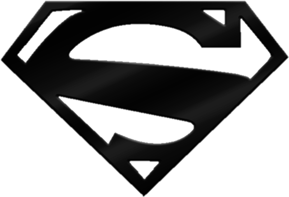 Black Superman Symbol By Mayantimegod On Deviantart - S Logo Super Man (640x466)