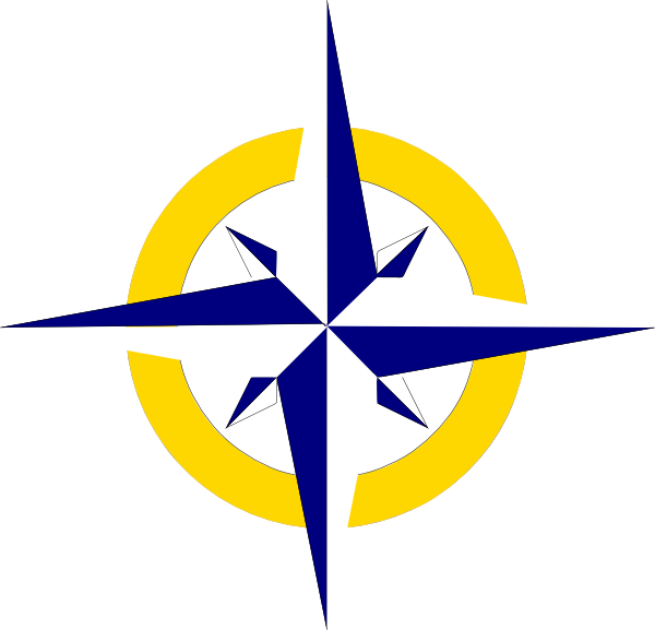 Compass Svg Clip Arts 600 X 577 Px - Cardinal Direction Lesson Plans (600x577)