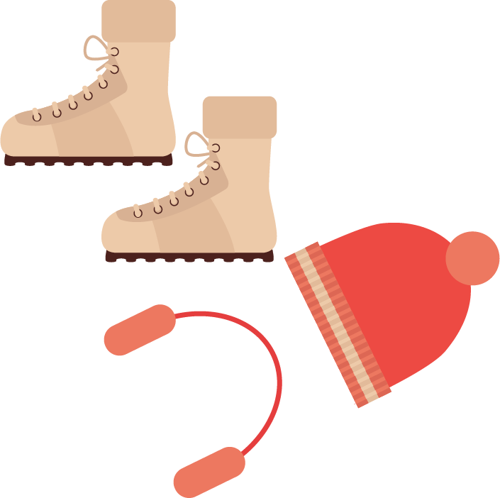 Png Winter Hat Warm Shoes Vector Material 705*702 Transprent - Euclidean Vector (705x702)