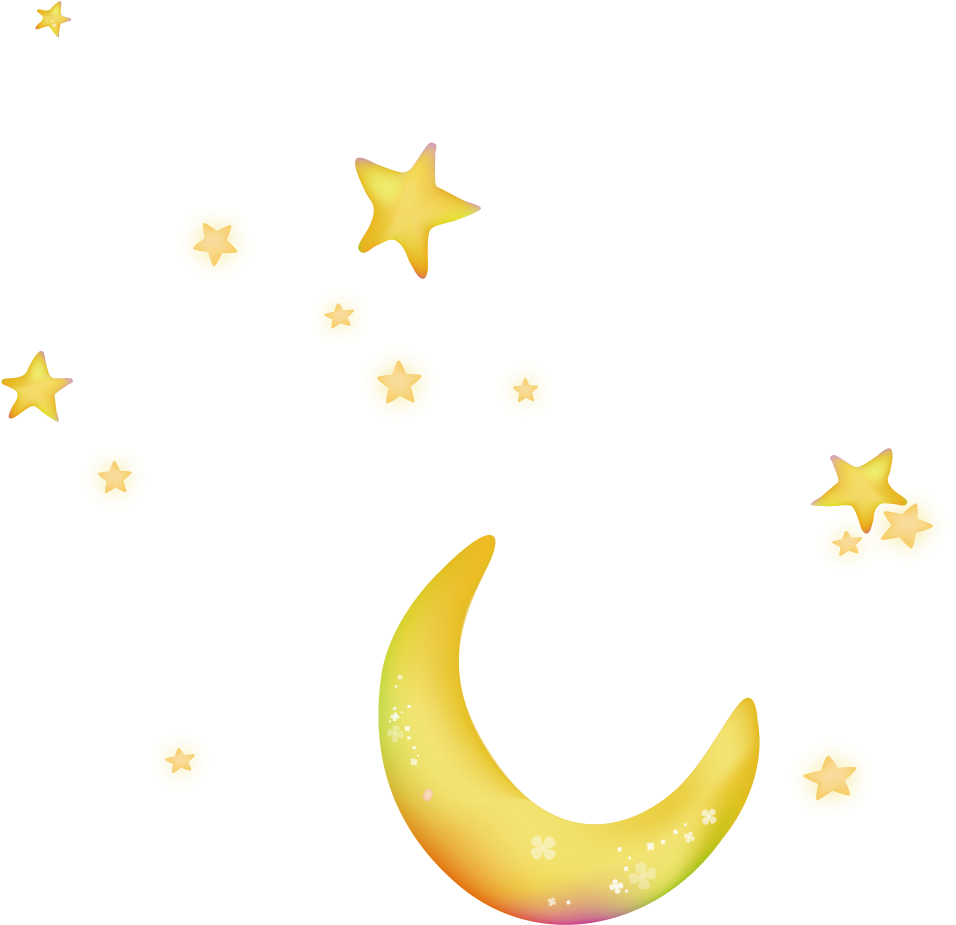Moon Night Sky Star - Moon And Stars Png (1000x1000)