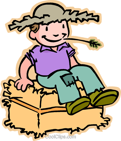 Children At Play, Kids, Farmer Royalty Free Vector - Agricultor Desenho Png (411x480)