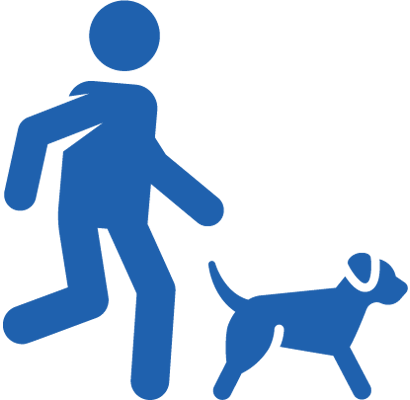 We're There For You When You're Running With Your Dog - Pasear Perro Icono (410x400)