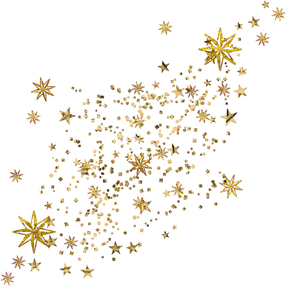 Golden Stars - Gif (558x559)