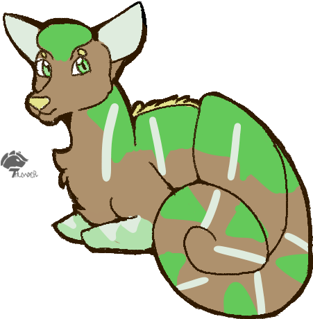 Deer-chameleon By Thunder4361 - Cartoon (800x1000)