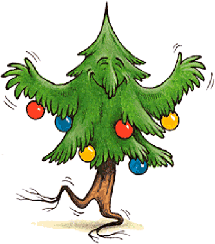 Christmas Tree Dancing - Веселая Елка (507x561)