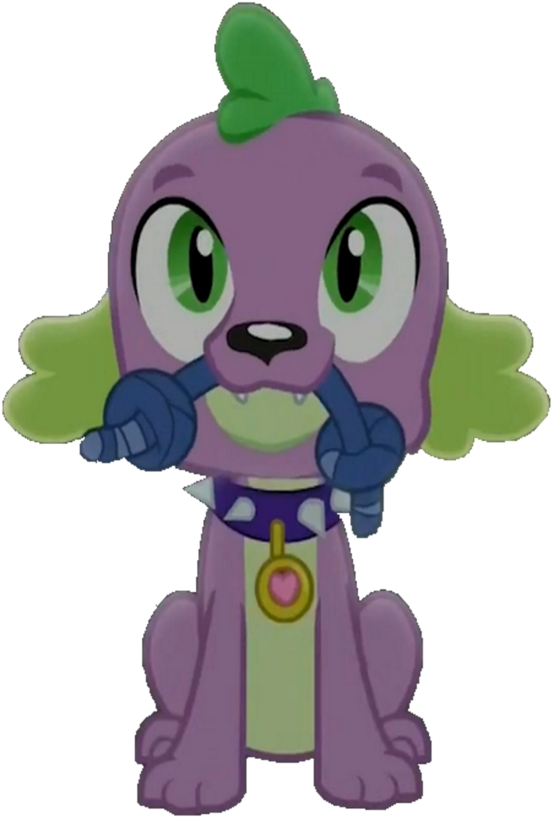 Spike Sitting With Chew Toy By Awsomejosh13 - Mlp Dog Spike Vector (772x1035)