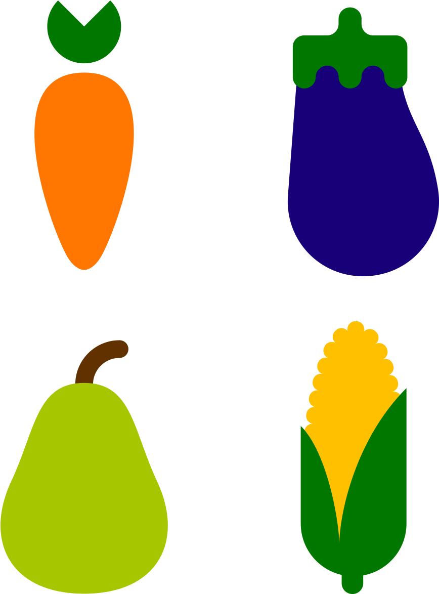 Flat Vegetable Fruit - Vegetable (1050x1200)