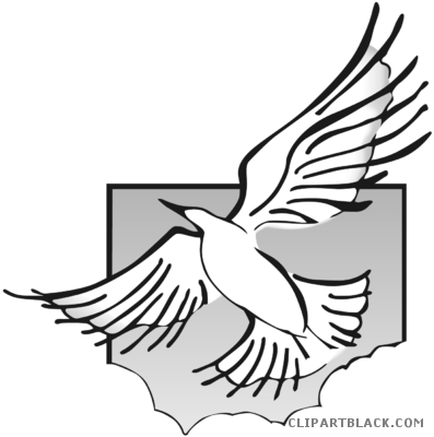 Wonderful Dove Animal Free Black White Clipart Images - Swallow (397x400)