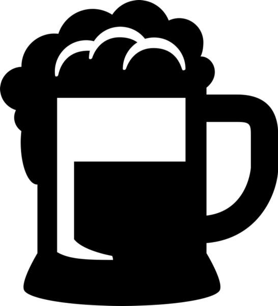 Beer Mug With Froth Rubber Stamp - Beer (546x600)