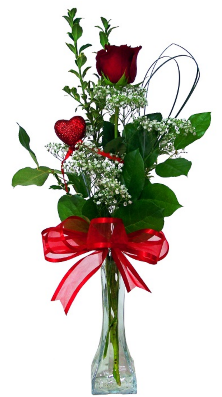 Sparks Red Rose Bud Vase - Floristry (400x400)