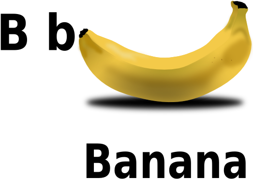 B For Banana 555px - Banana (555x392)
