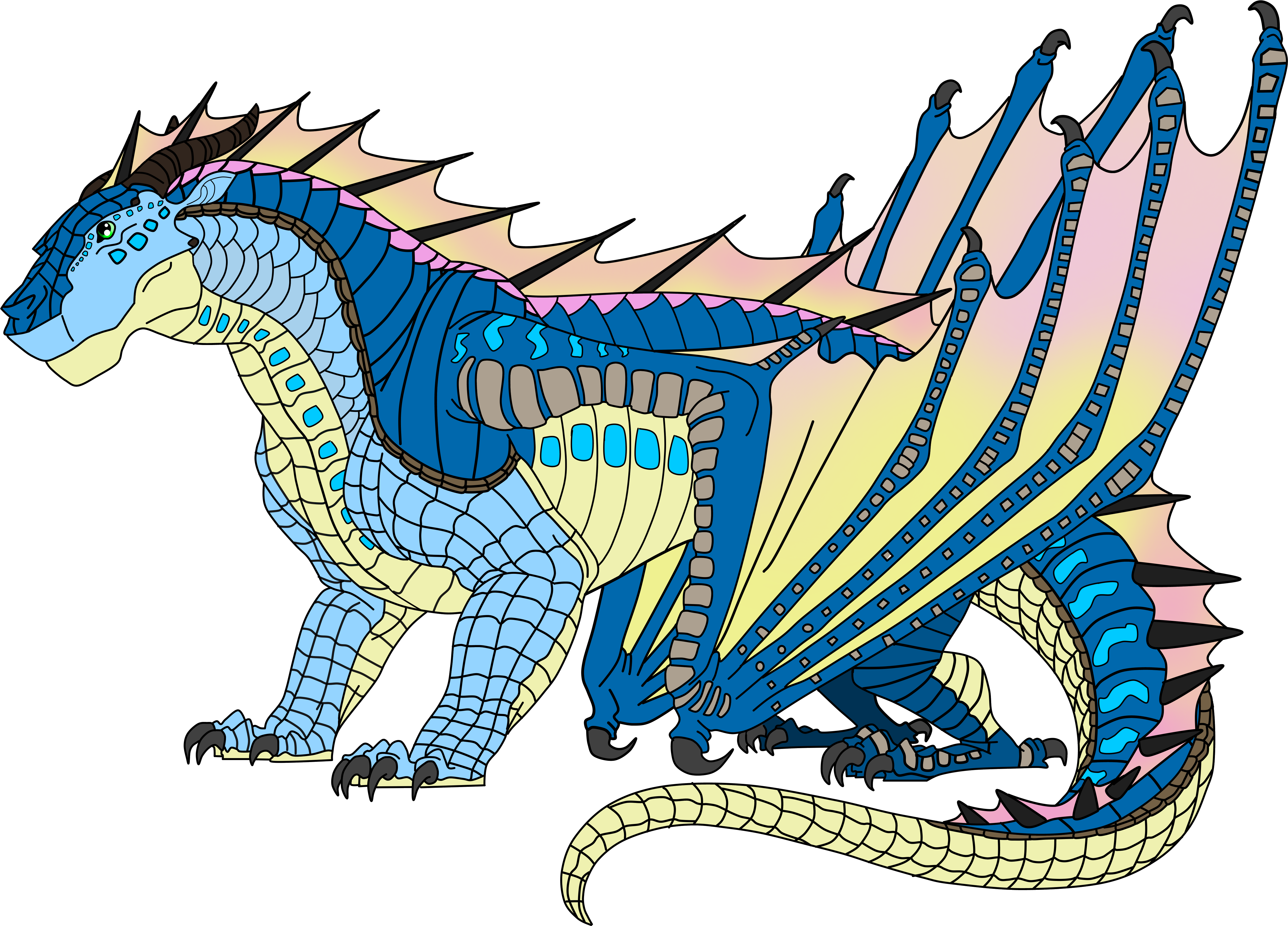 Wings Of Fire Dragon Drawing Art - Wings Of Fire Reed (5500x3931)
