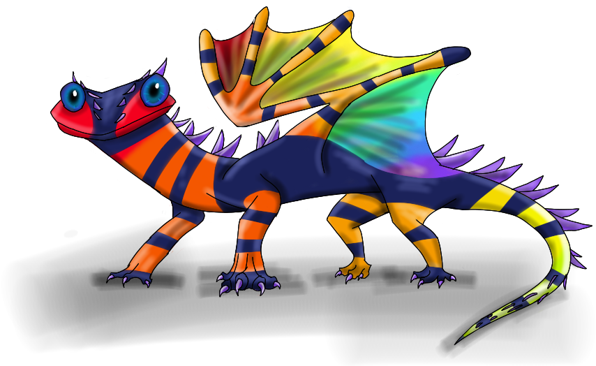 Fire Salamander By Lightning-sky - Illustration (1024x600)