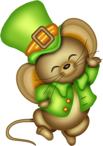 Souris Png ♧ St - Saint Patrick (355x500)
