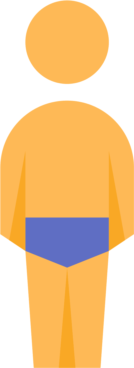 Swimmer Back View Icon - Illustration (1600x1600)