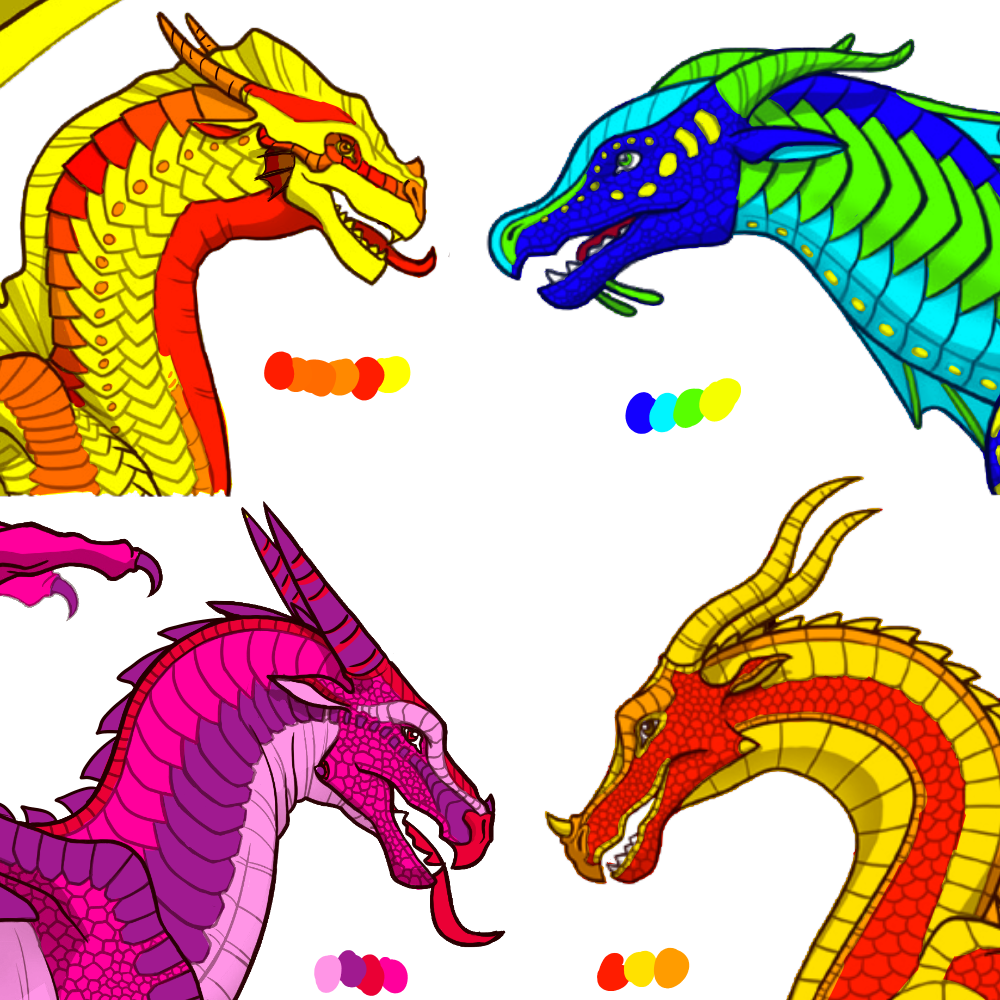 Kidcore Wings Of Fire Adopts [2/4 Open] By Fearlessmist - Wings Of Fire (1000x1000)