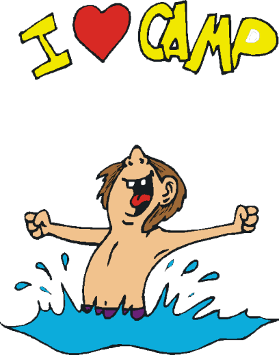 Graphics Summer Camp - Clipart Schoolkamp (408x518)