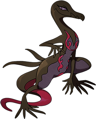 Poison And Fire Type By Pokemonsketchartist - Pokemon Tcg Team Skull Pin Collection (390x390)