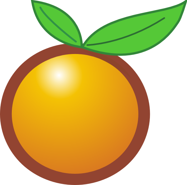 Orange Fruit Clipart Svg - Fruit Machine Orange (600x596)