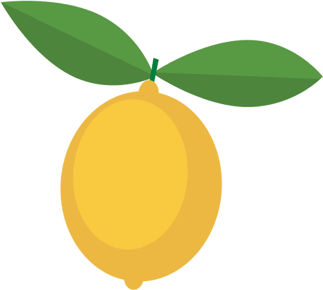 Lemon Fruit Clip Art - Lemon Graphic Leaf Transparent (512x512)